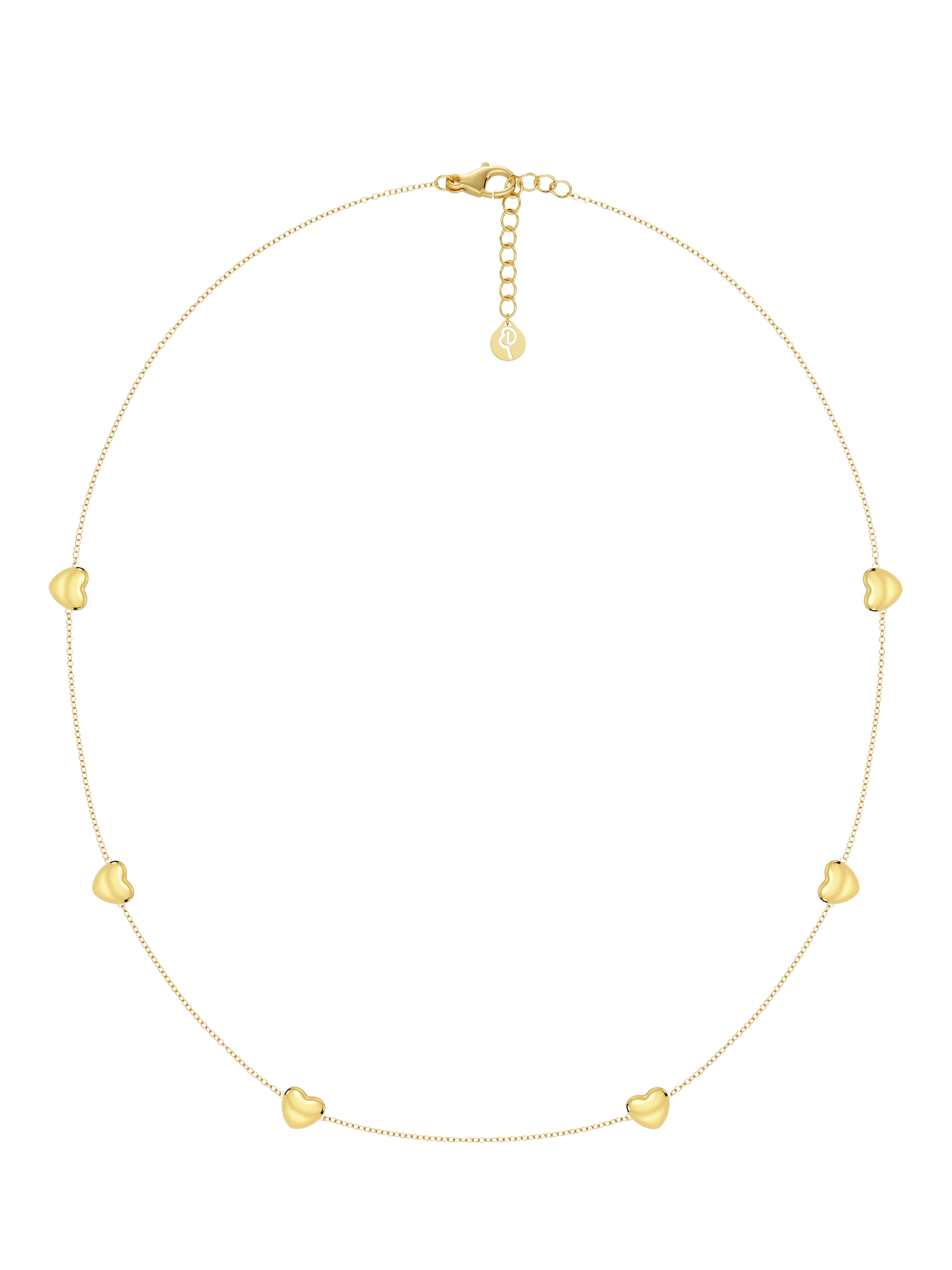 EDBLAD Barley Necklace gold plated heart chain - British product