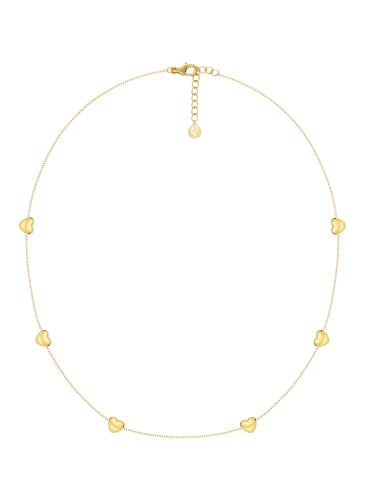 EDBLAD Barley Necklace gold plated heart chain - British product