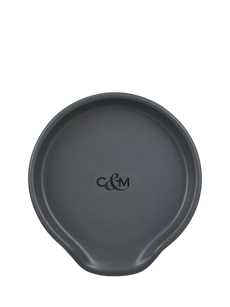 Cole & Mason ceramic spoon rest charcoal grey - British product