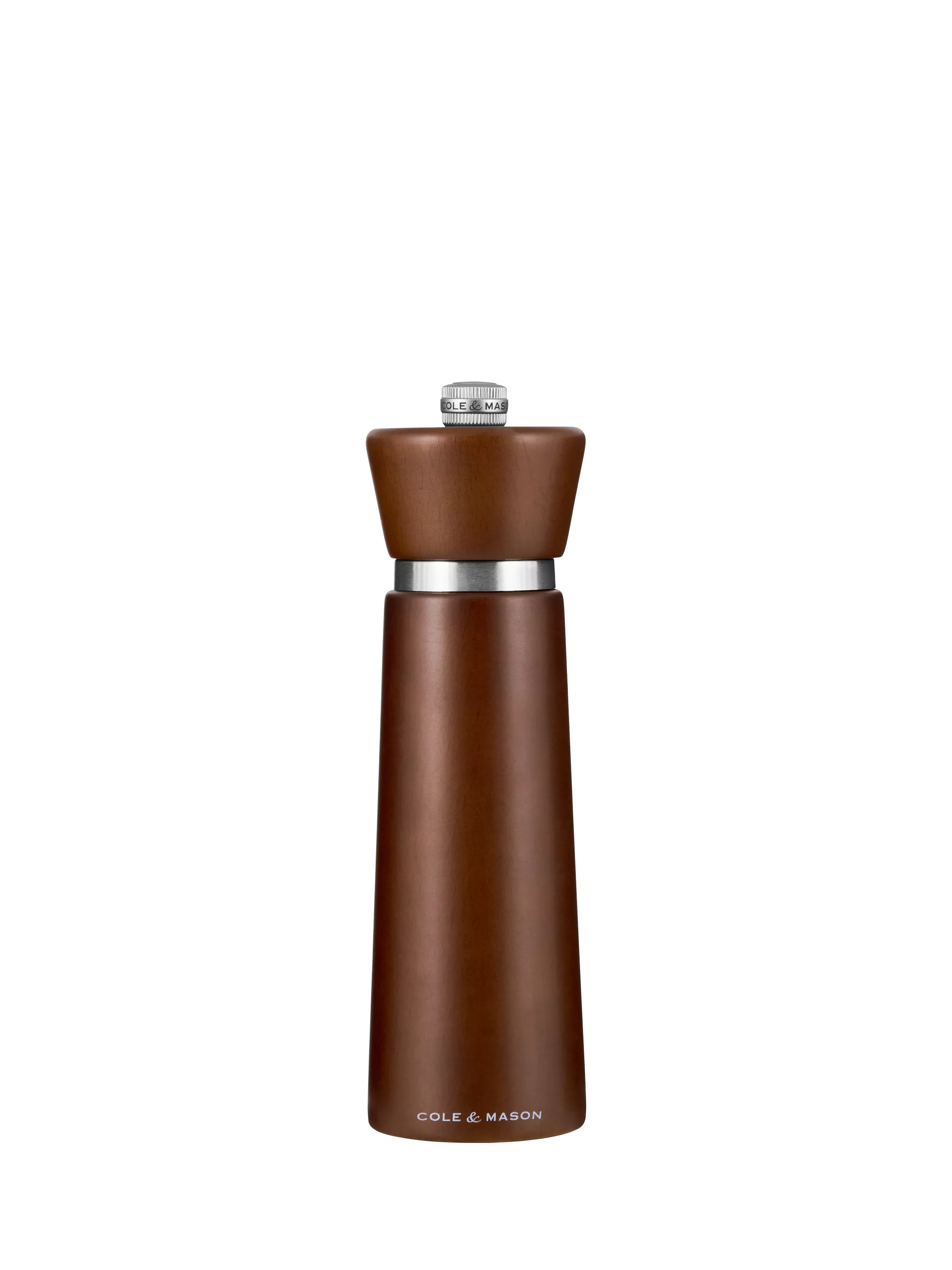 Cole & Mason Millbank salt mill brown 18cm, imported from the UK