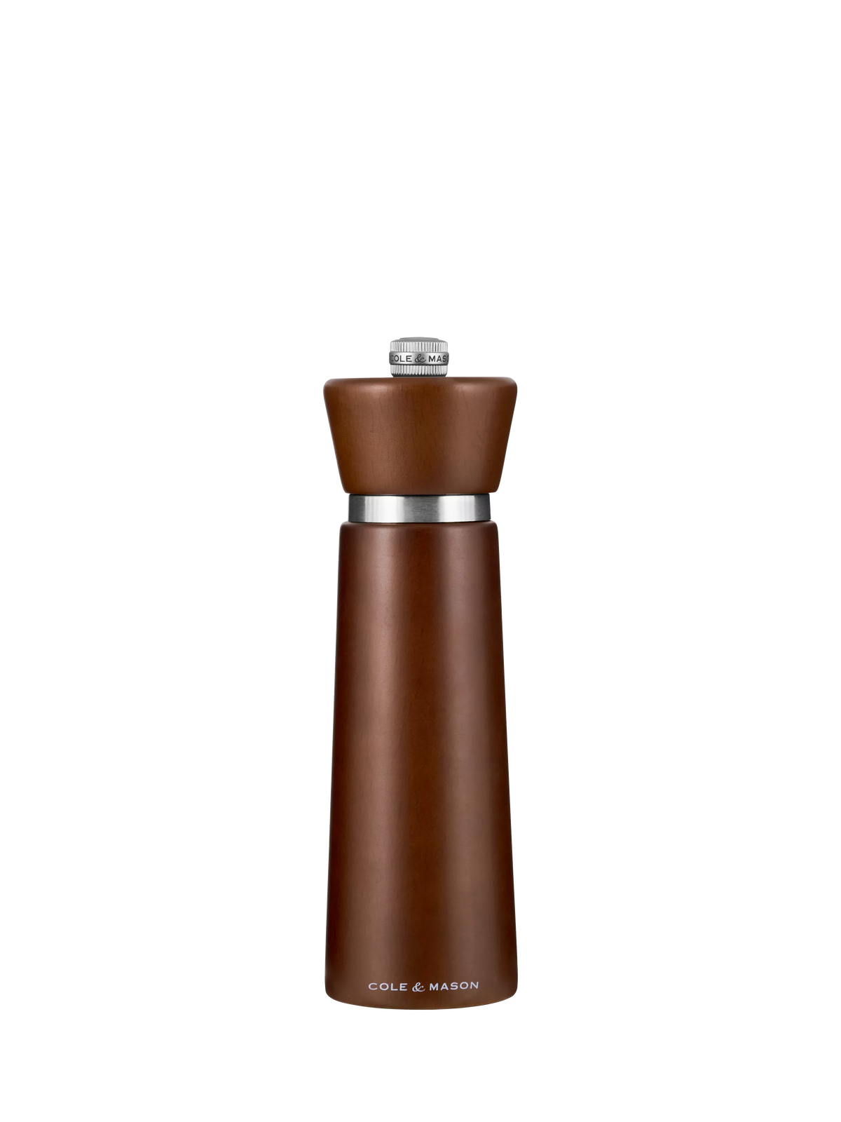 Cole & Mason Millbank salt mill brown 18cm, imported from the UK