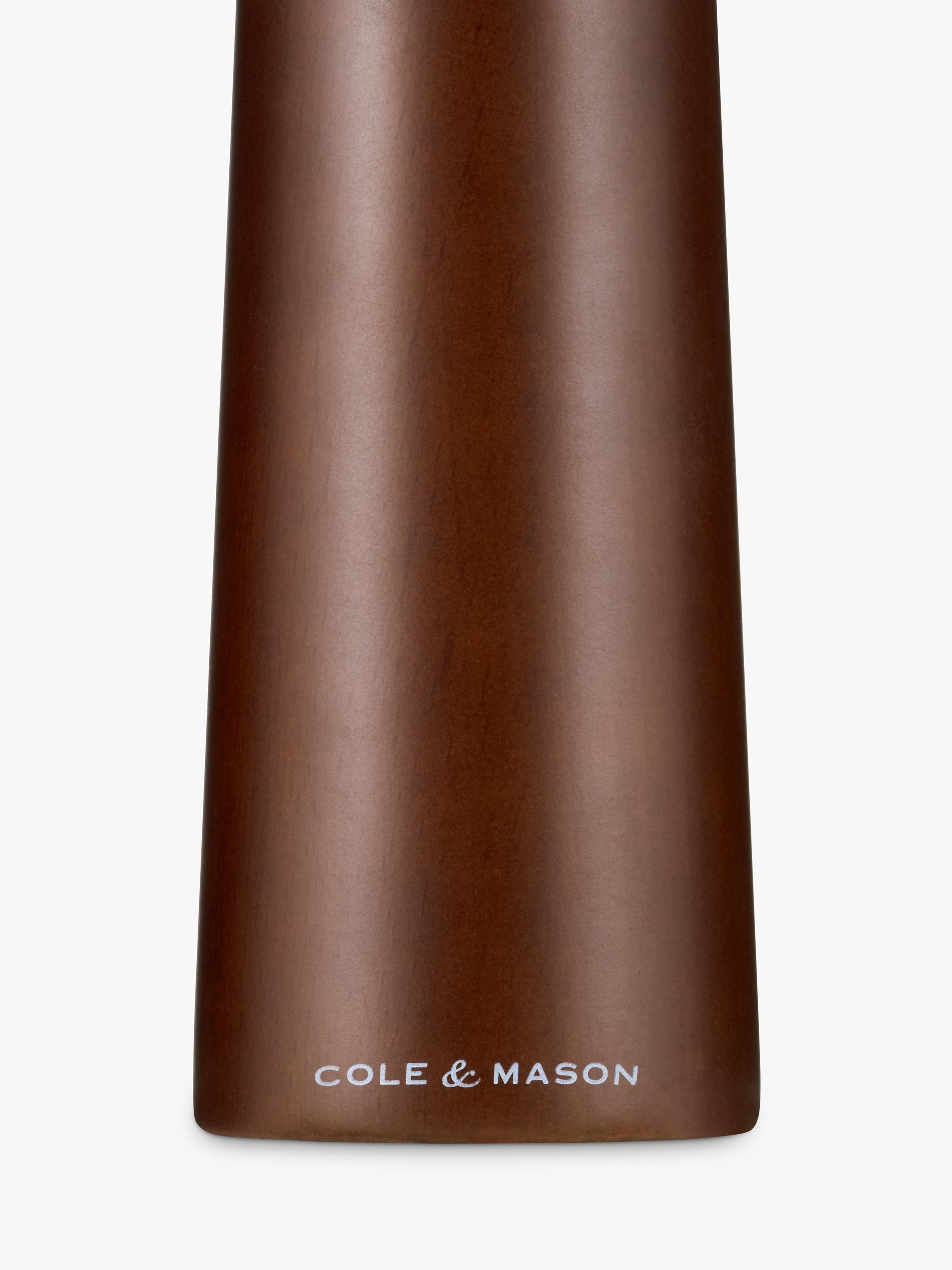Cole & Mason Millbank salt mill brown 18cm, imported from the UK