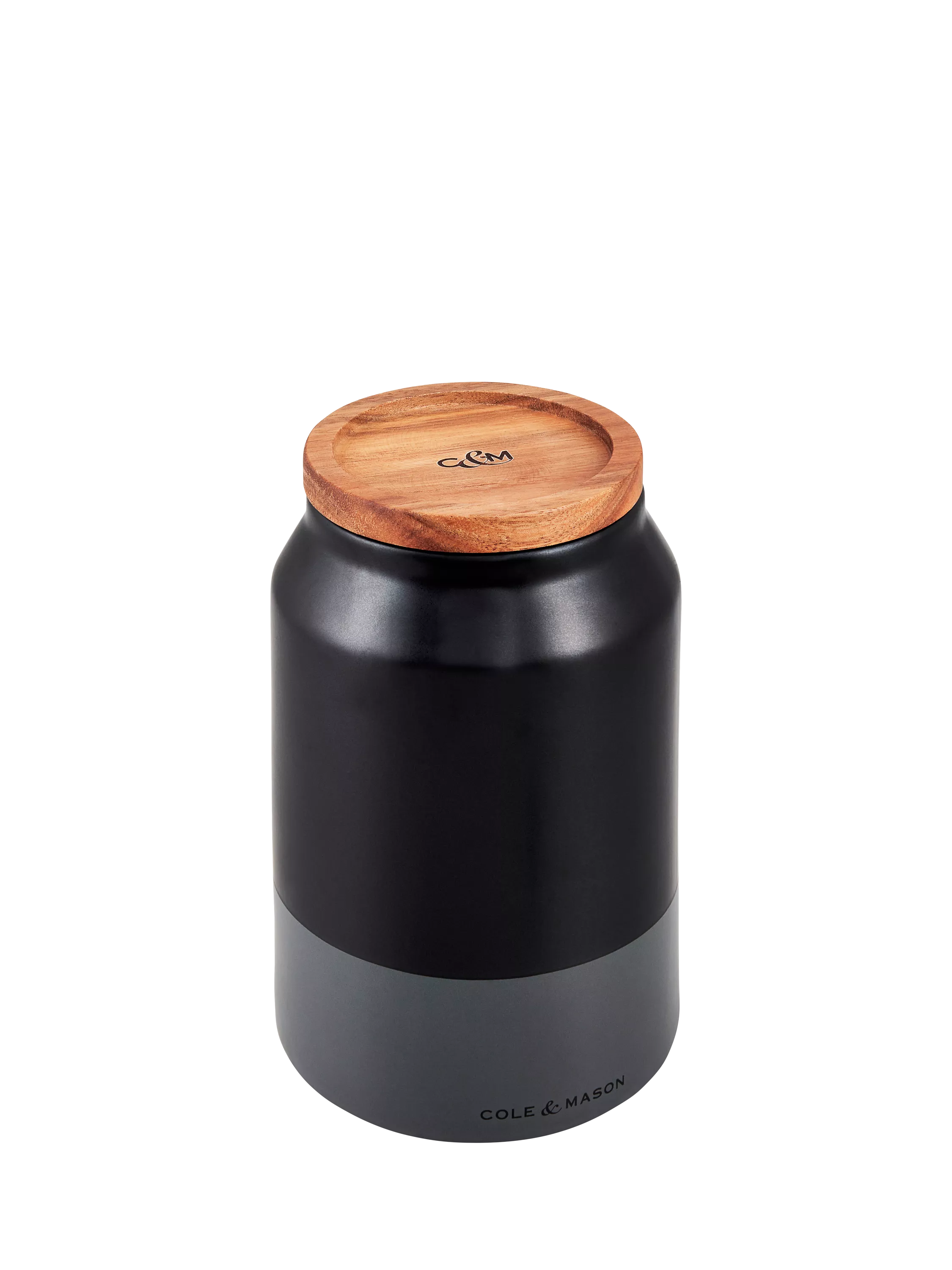 Cole & Mason ceramic storage jar charcoal grey 17cm - British product