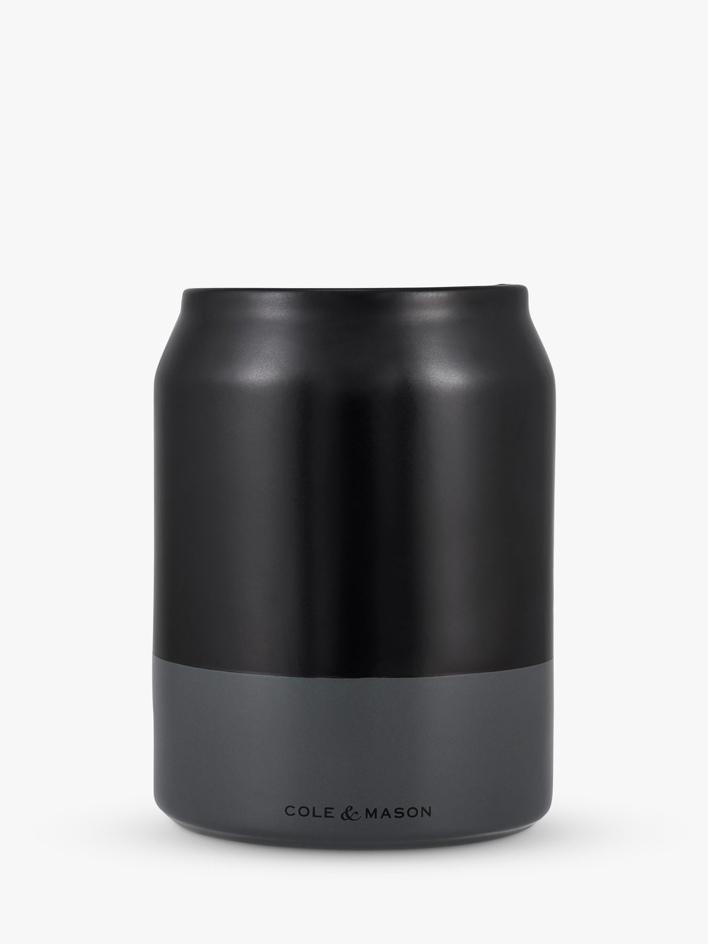 Cole & Mason ceramic utensil pot charcoal grey, imported from the UK