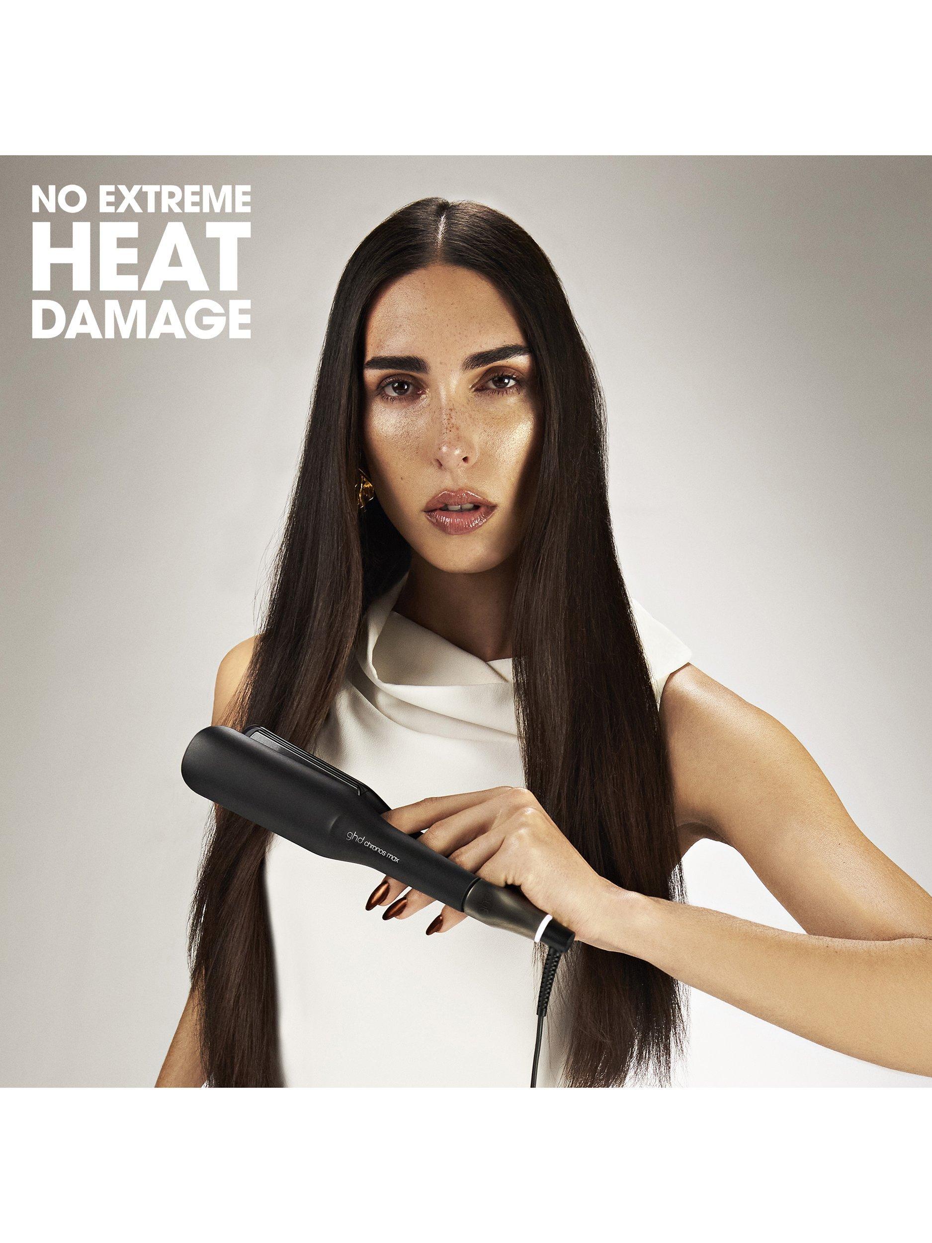 ghd Chronos Max wide plate hair straightener (British brand)