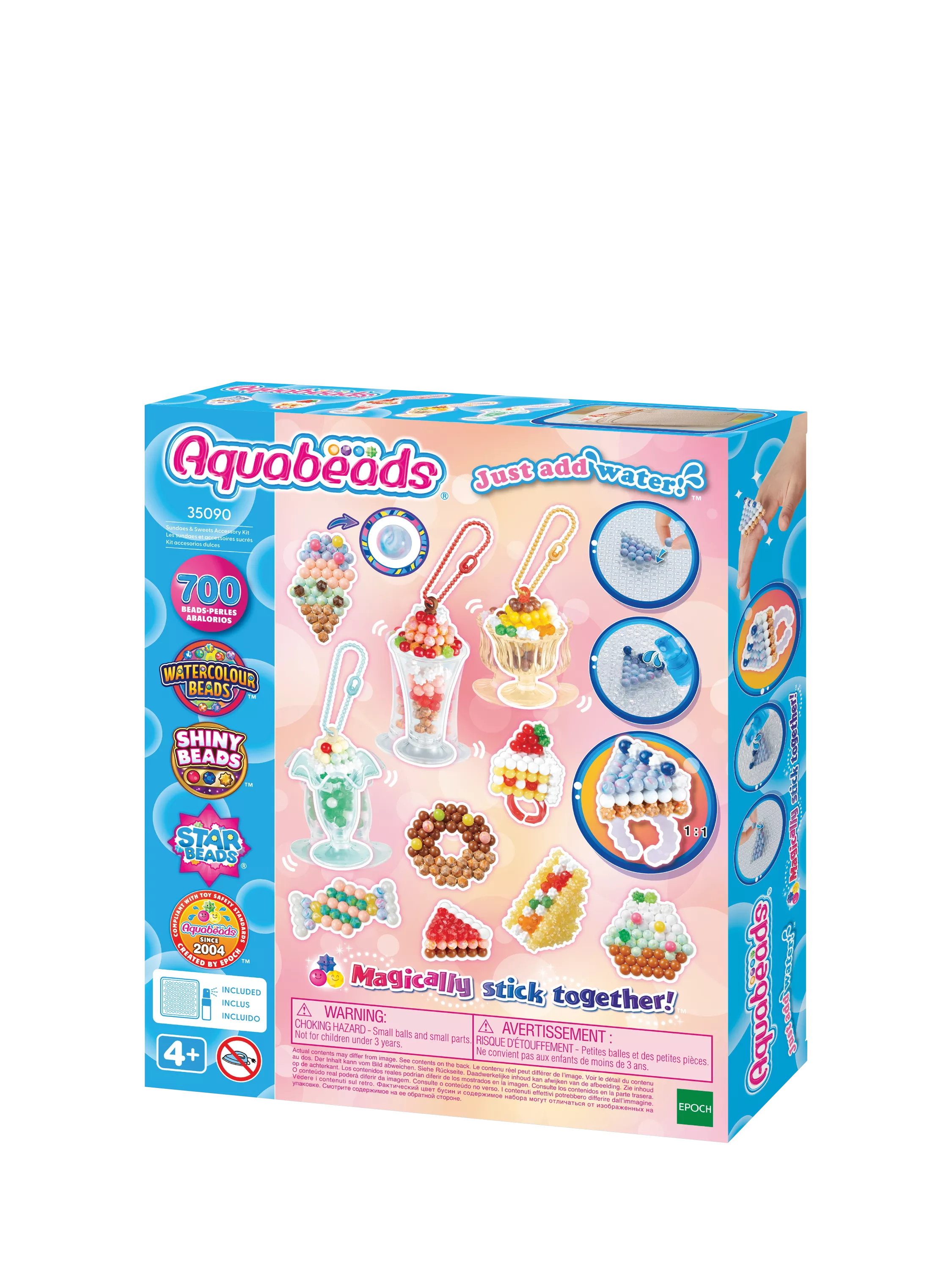 Aquabeads Sundaes & Sweets accessory kit with beads - British product