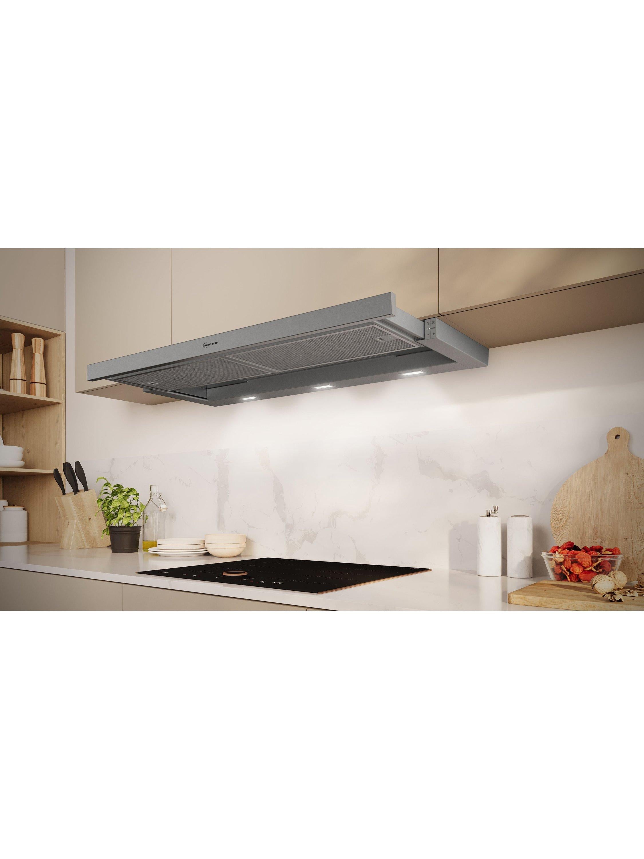 Neff telescopic cooker hood 90cm silver metallic (British brand)