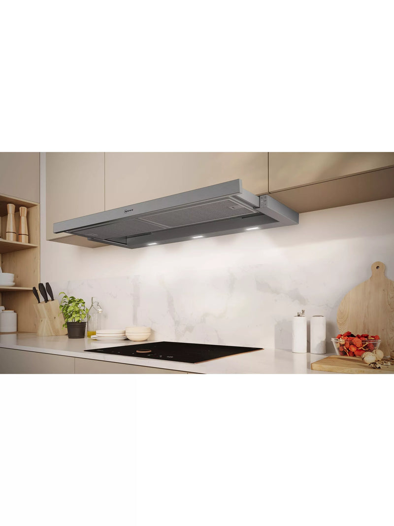Neff telescopic cooker hood 90cm silver metallic (British brand)