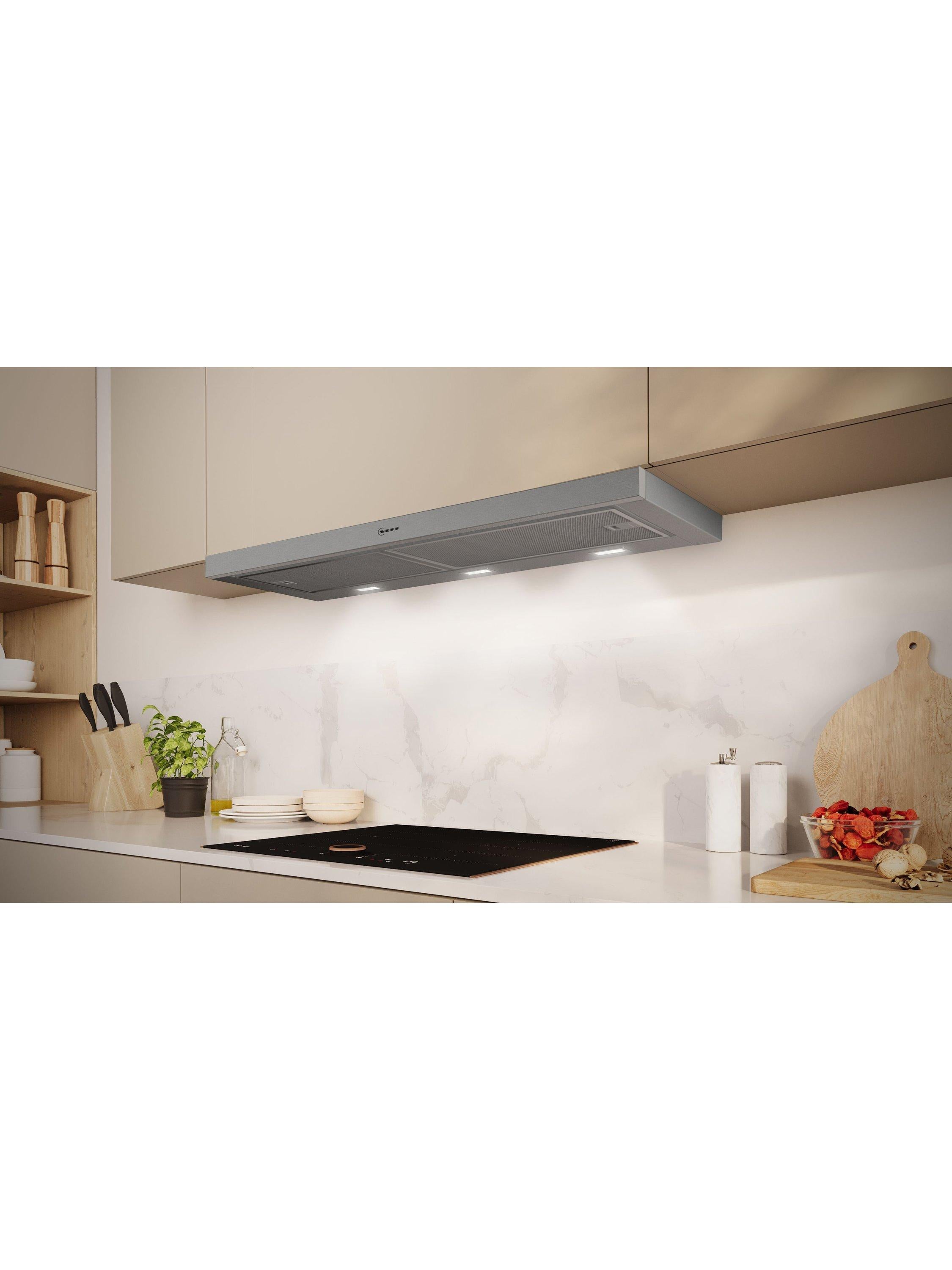 Neff telescopic cooker hood 90cm silver metallic (British brand)
