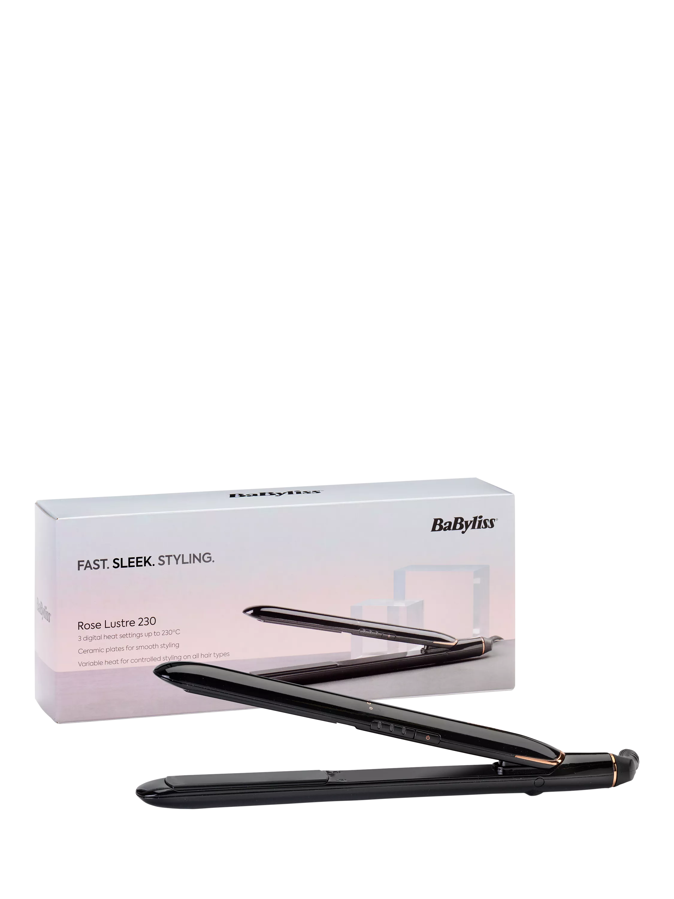BaByliss hair straightener Rose Lustre 230, UK version