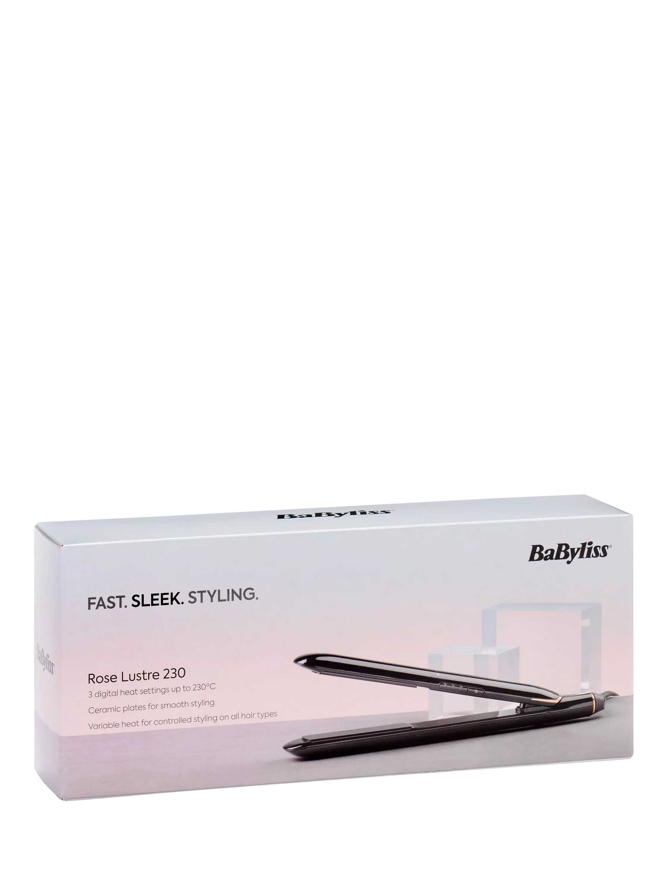 BaByliss hair straightener Rose Lustre 230, UK version