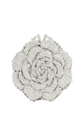 Dune London silver diamante flower clutch bag (British brand)