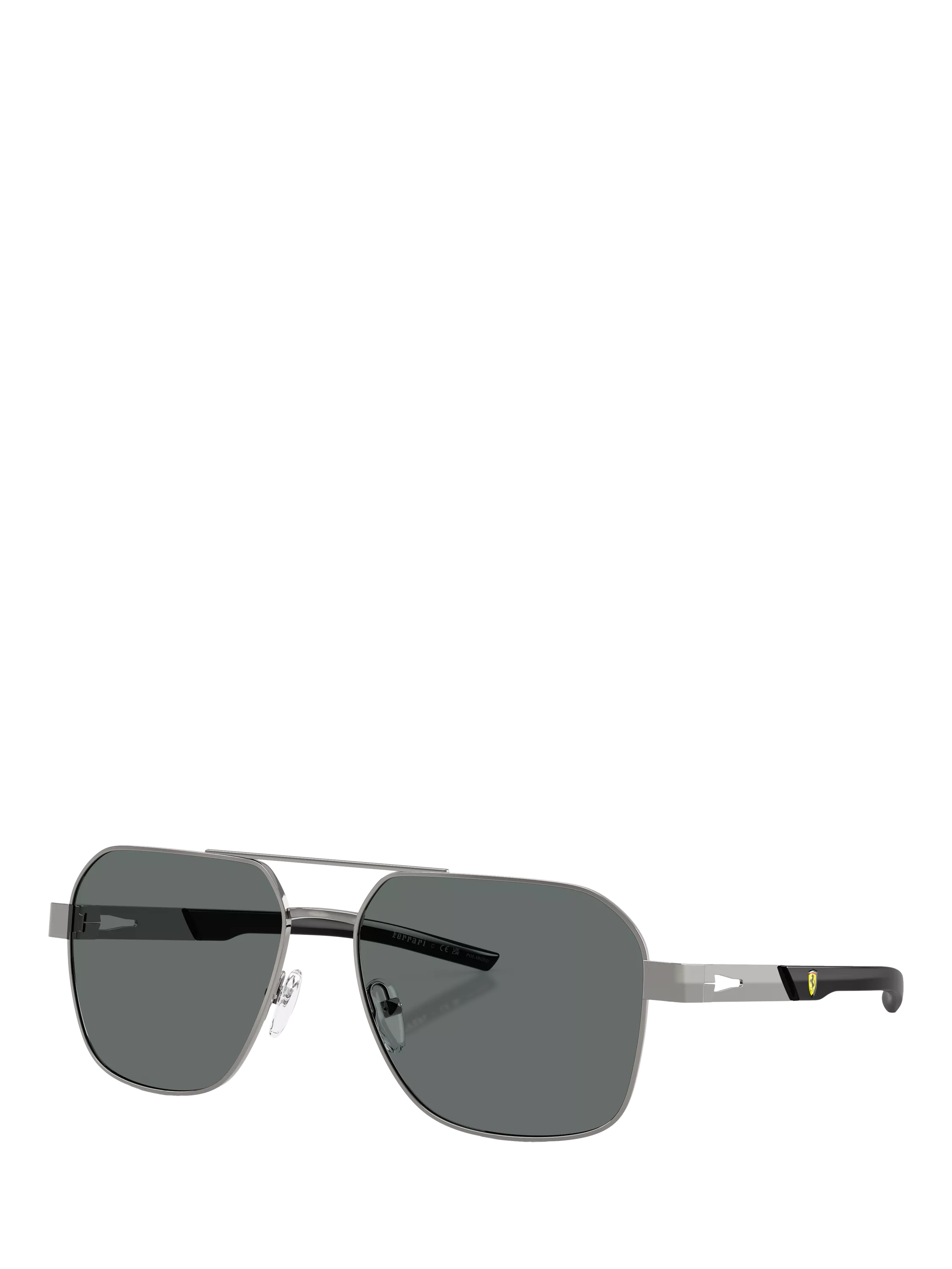 Scuderia Ferrari square sunglasses 57mm silver/grey - British product