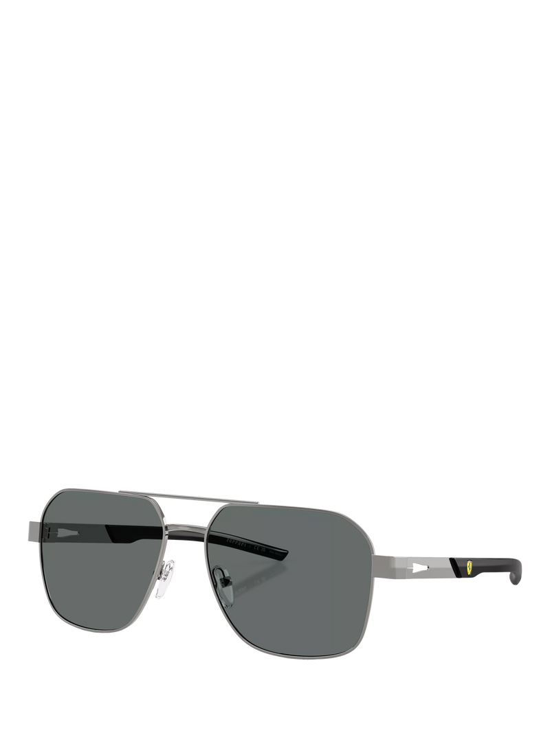 Scuderia Ferrari square sunglasses 57mm silver/grey - British product
