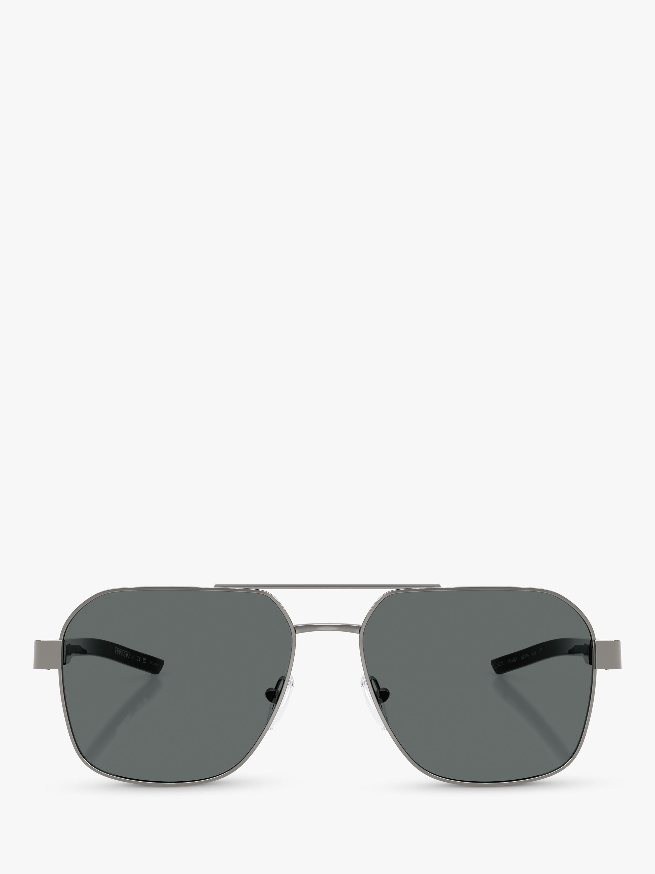 Scuderia Ferrari square sunglasses 57mm silver/grey - British product