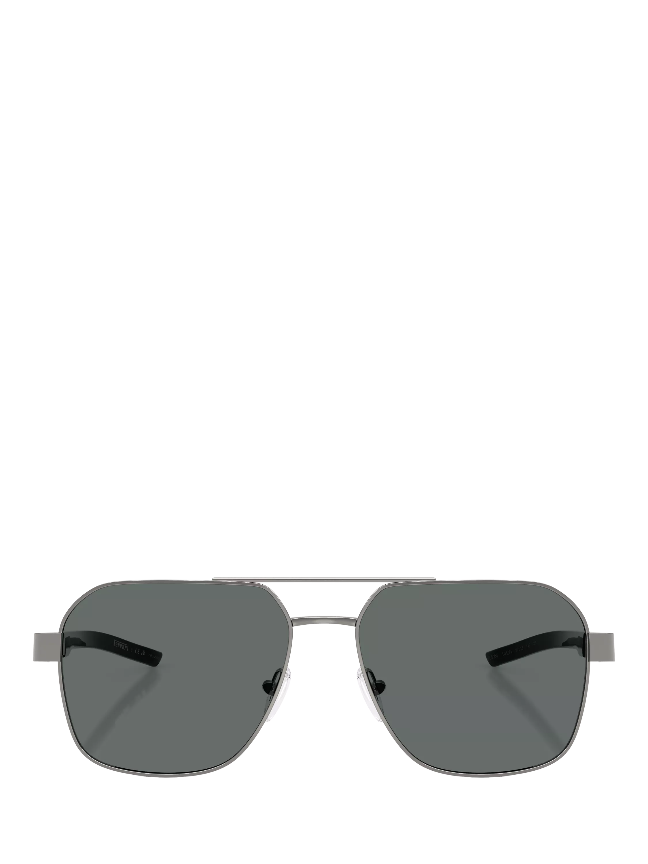 Scuderia Ferrari square sunglasses 57mm silver/grey - British product