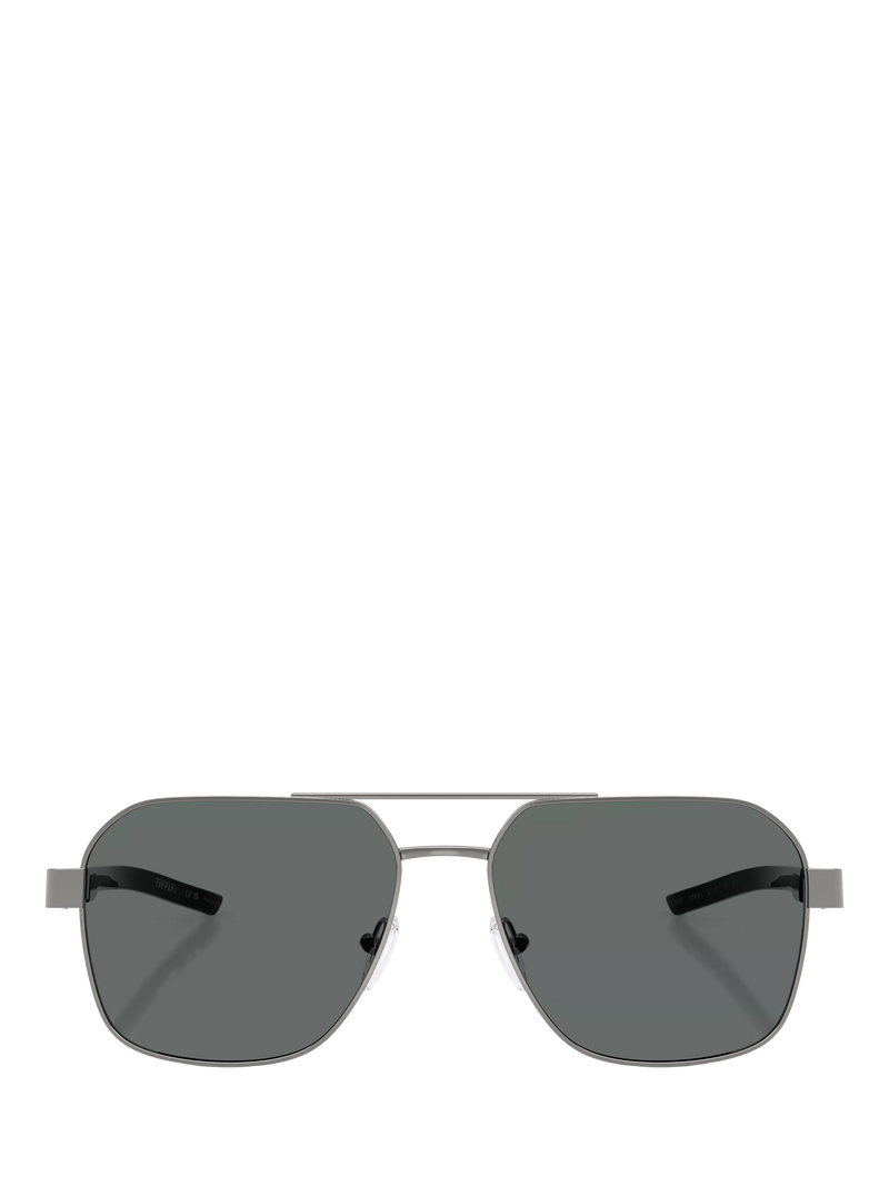 Scuderia Ferrari square sunglasses 57mm silver/grey - British product