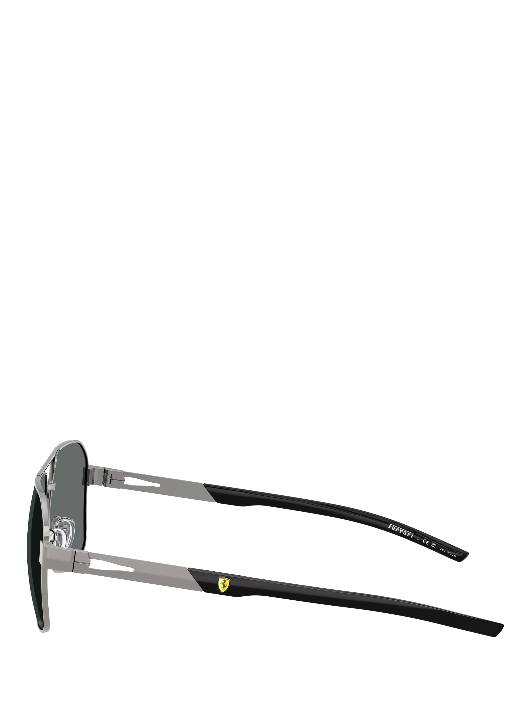 Scuderia Ferrari square sunglasses 57mm silver/grey - British product