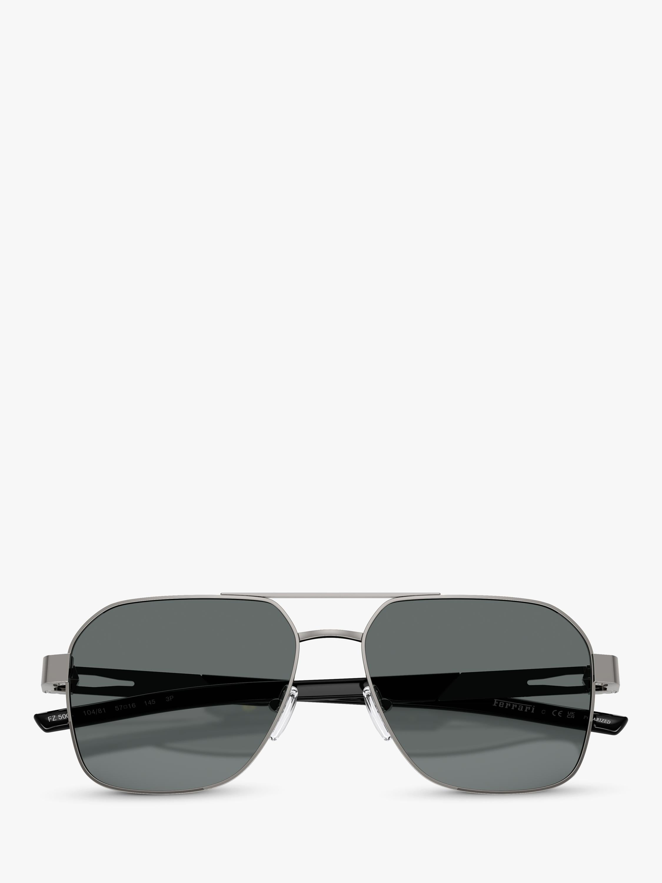 Scuderia Ferrari square sunglasses 57mm silver/grey - British product