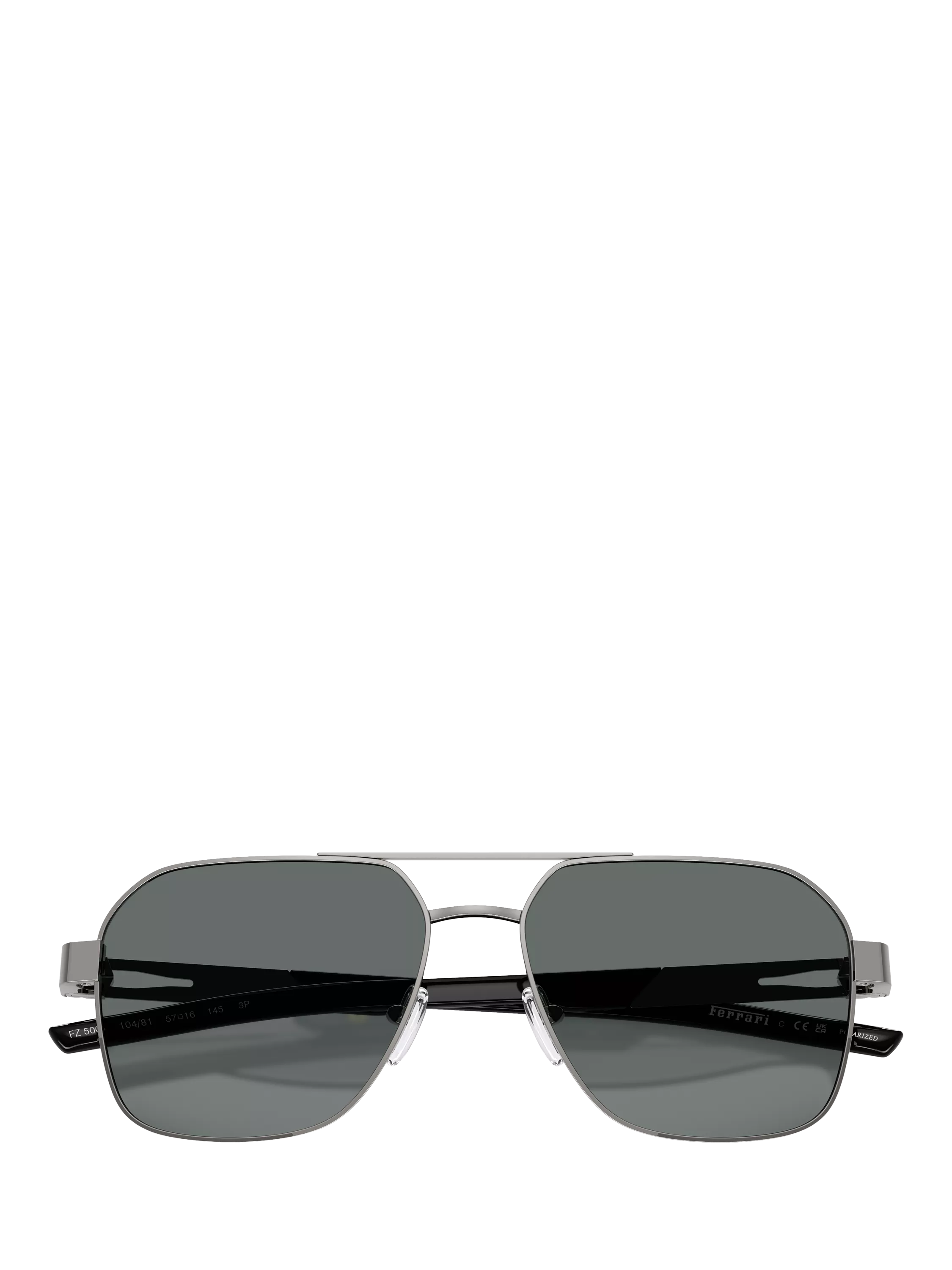 Scuderia Ferrari square sunglasses 57mm silver/grey - British product
