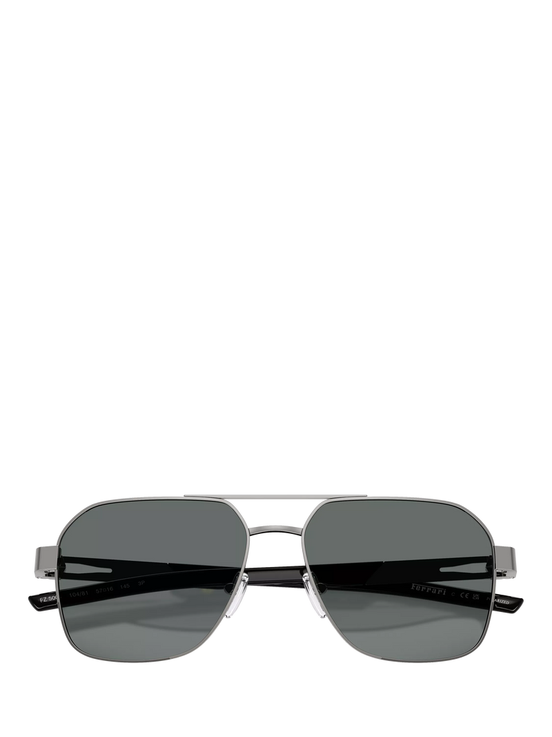 Scuderia Ferrari square sunglasses 57mm silver/grey - British product