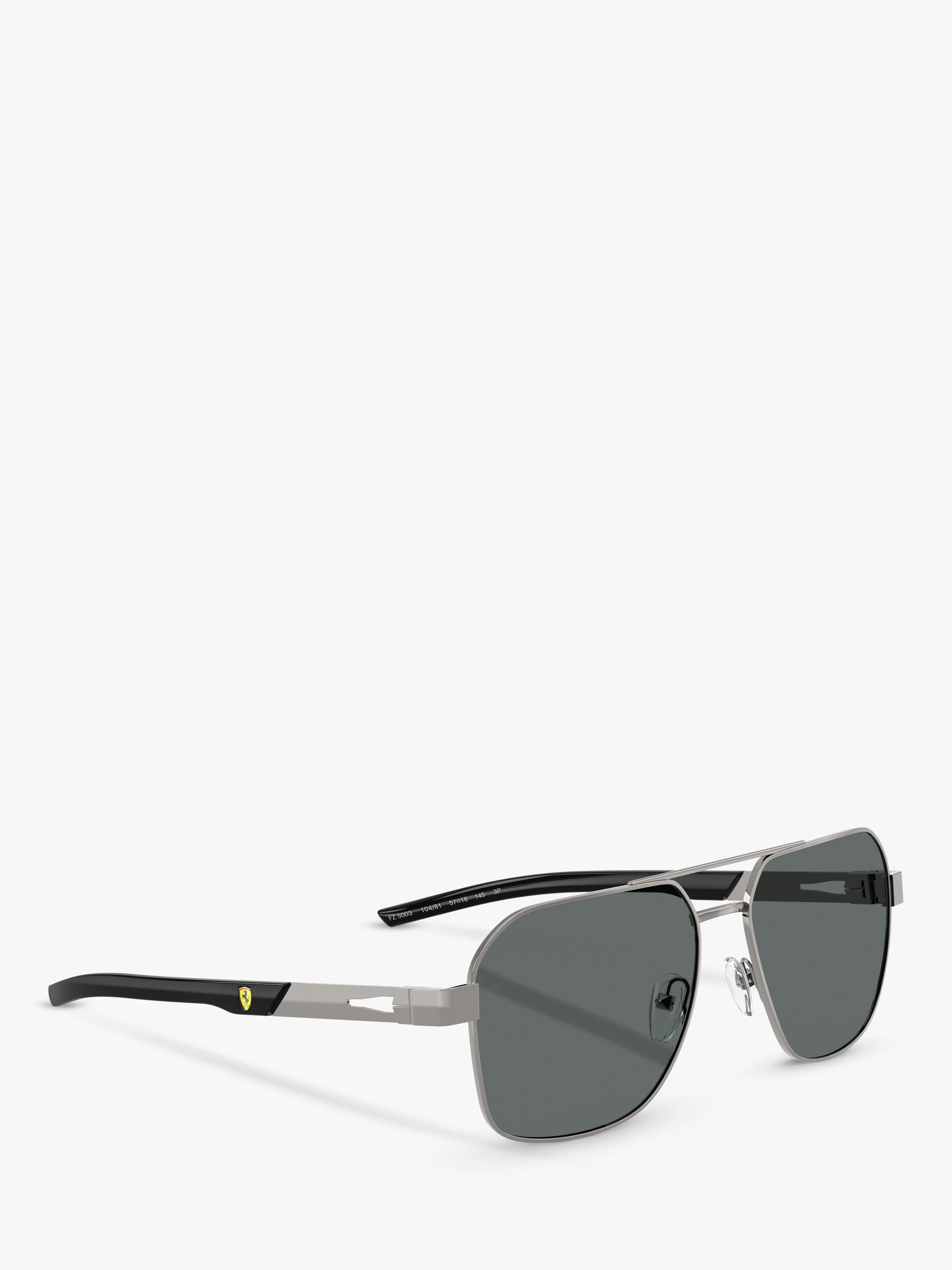 Scuderia Ferrari square sunglasses 57mm silver/grey - British product