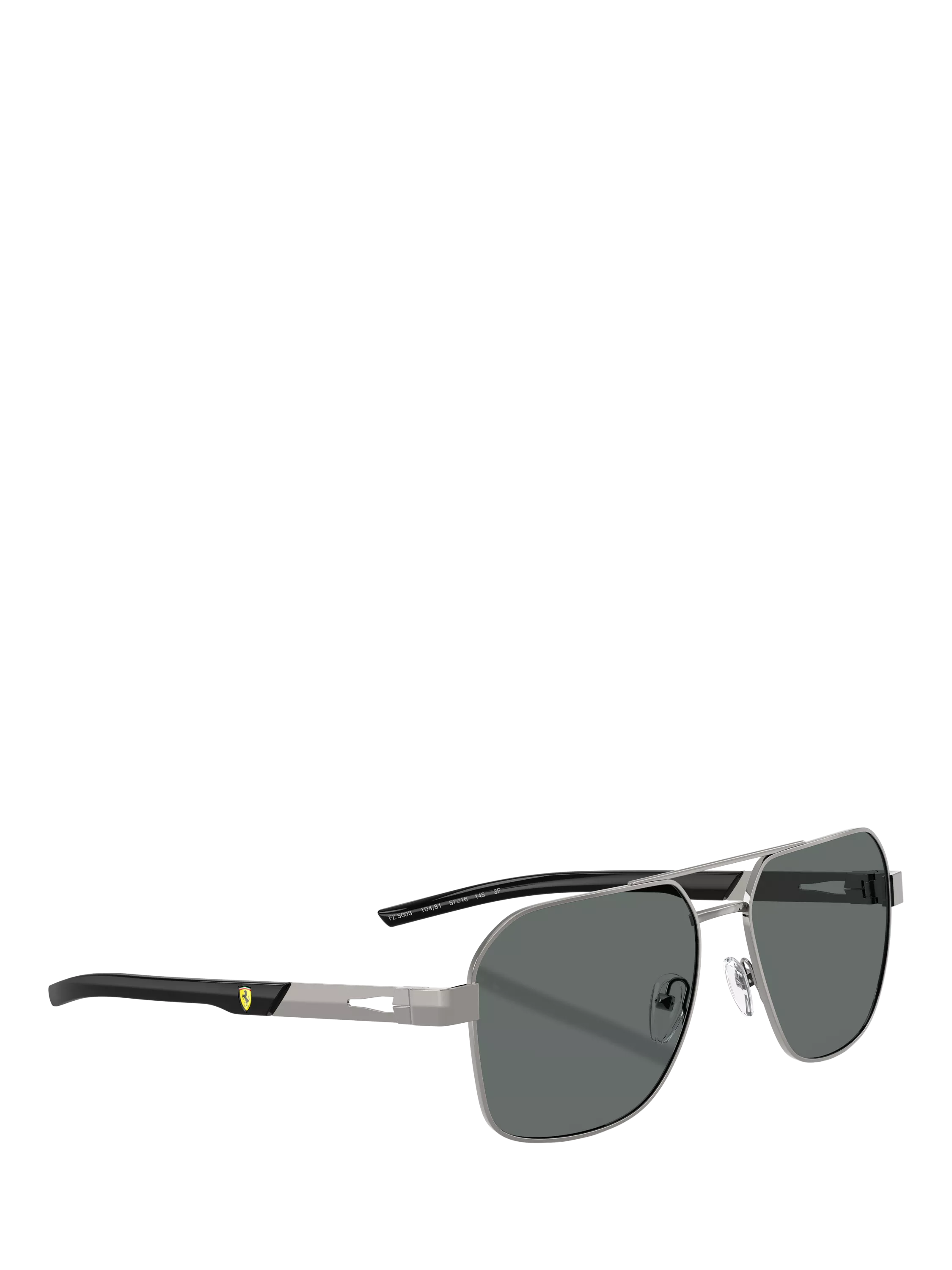 Scuderia Ferrari square sunglasses 57mm silver/grey - British product