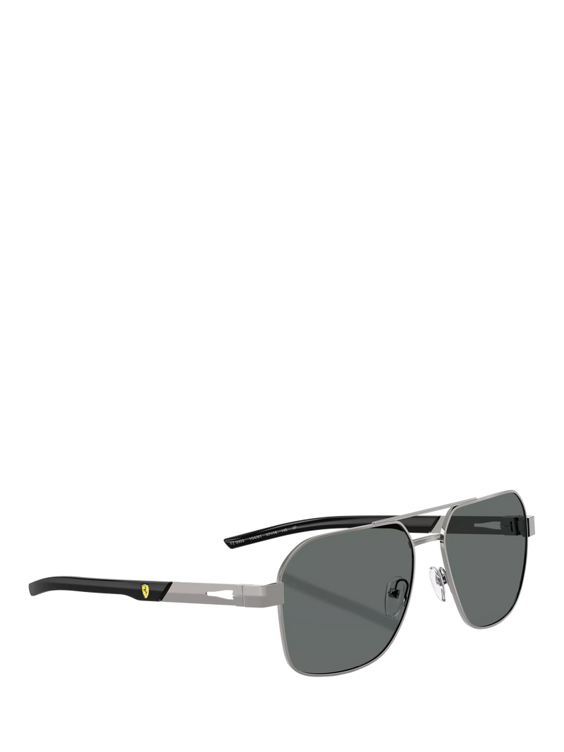 Scuderia Ferrari square sunglasses 57mm silver/grey - British product