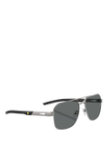 Scuderia Ferrari square sunglasses 57mm silver/grey - British product