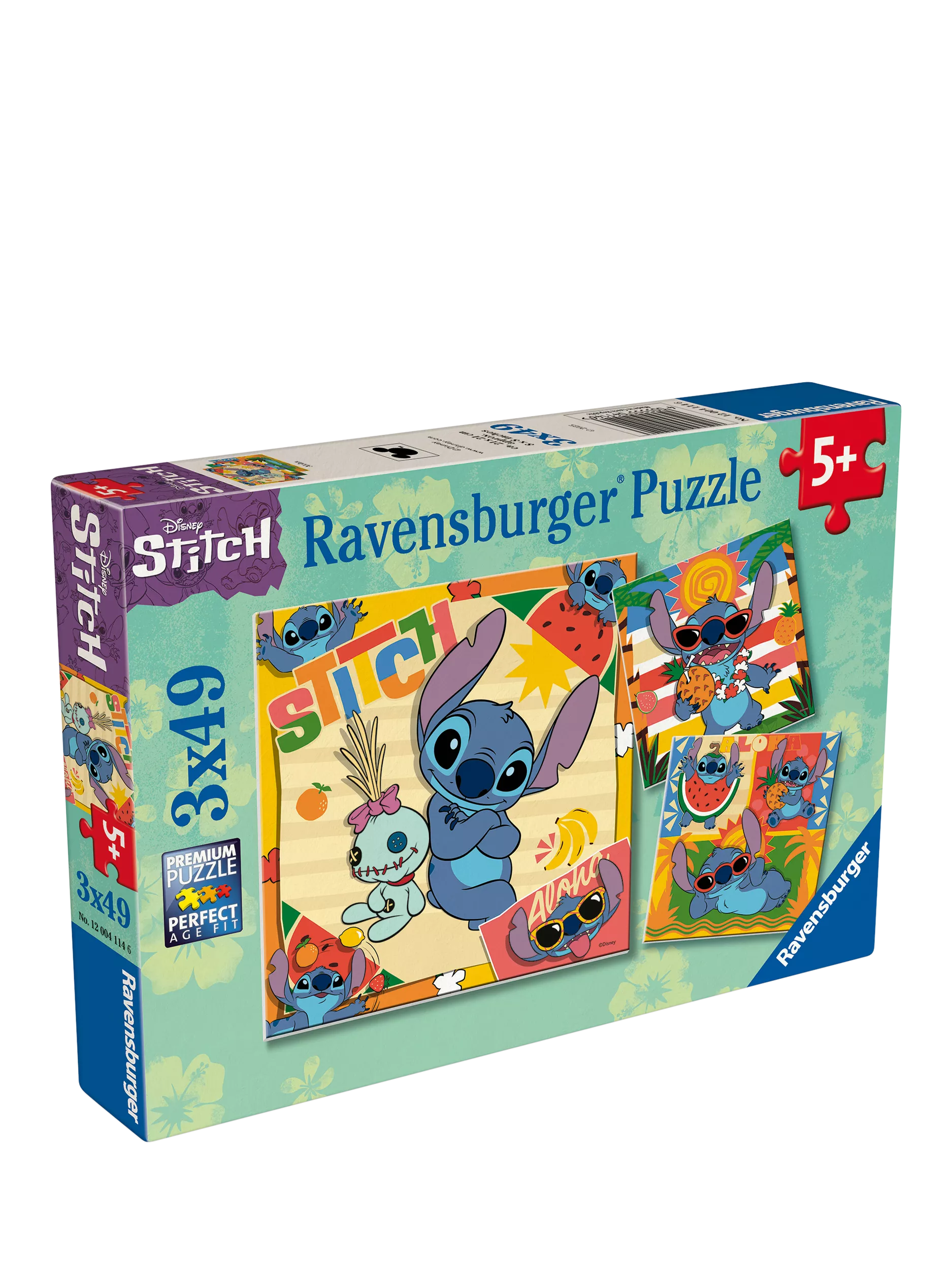 Disney Stitch 3 in einer Box Puzzle-Set, 49 Teile - Britisches Produkt