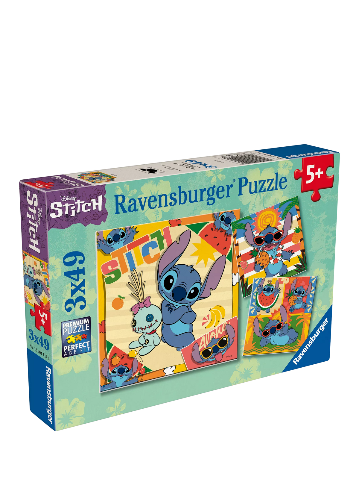 Disney Stitch 3 in einer Box Puzzle-Set, 49 Teile - Britisches Produkt