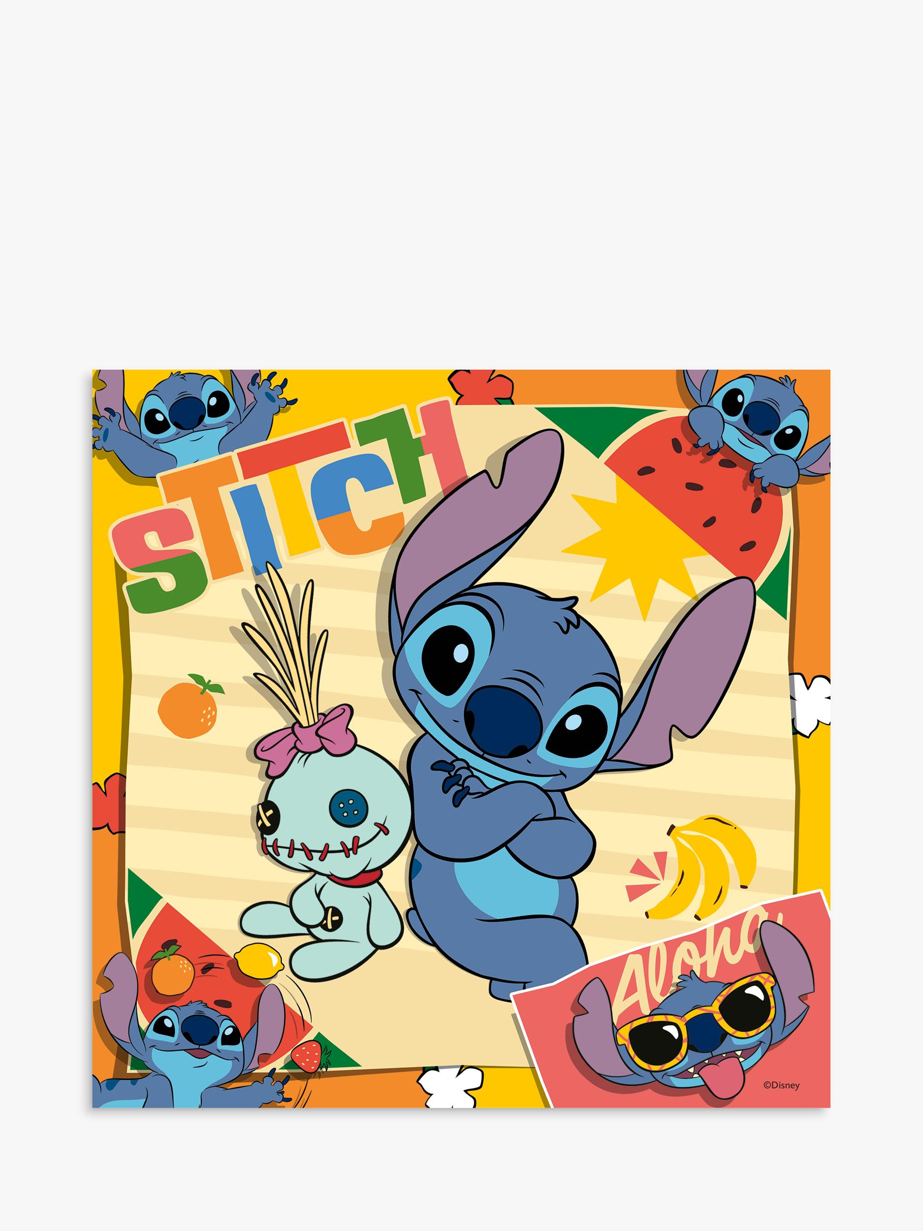 Disney Stitch 3 in einer Box Puzzle-Set, 49 Teile - Britisches Produkt