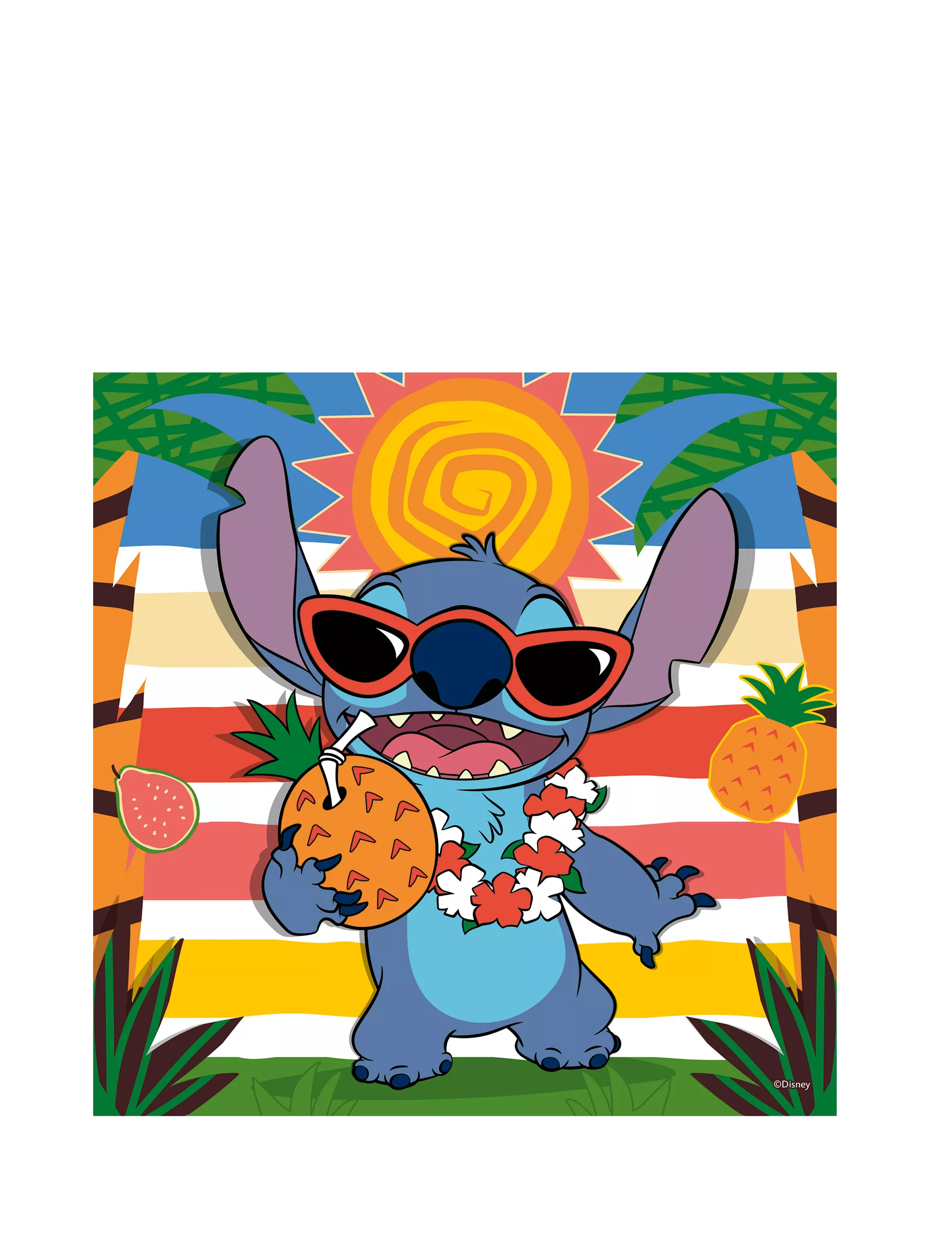 Disney Stitch 3 in a Box jigsaw puzzle set, 49 pieces - British product