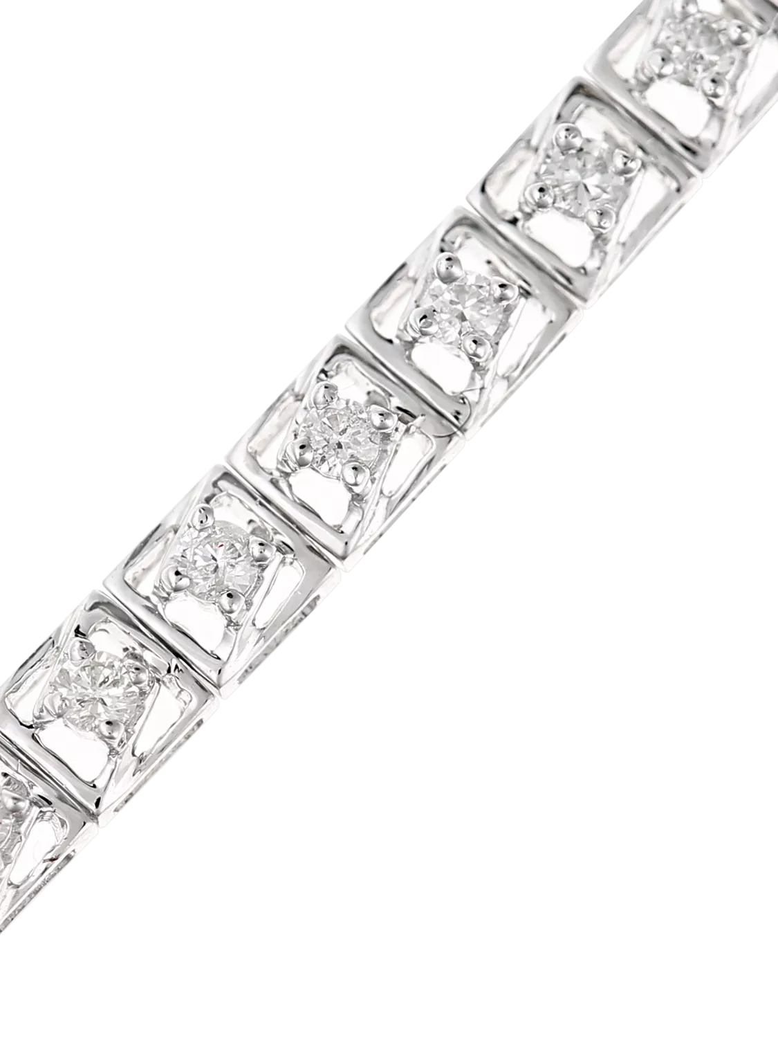 Mogul diamond tennis bracelet 1ct white gold, UK version