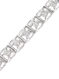 Mogul diamond tennis bracelet 1ct white gold, UK version