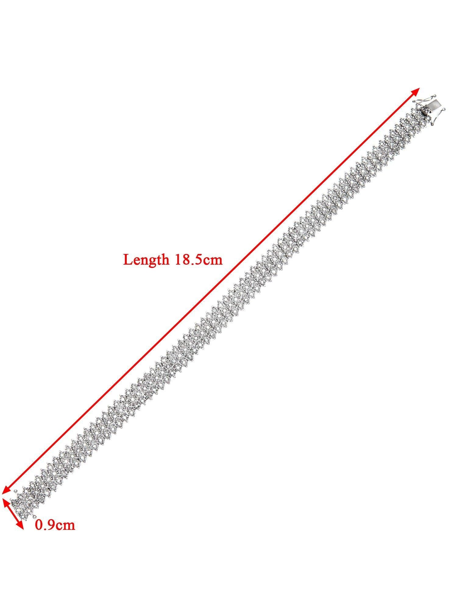 Mogul triple row diamond tennis bracelet 1.50ct (British brand)