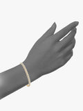 Mogul 9ct gold double row tennis bracelet 1ct diamonds, UK version