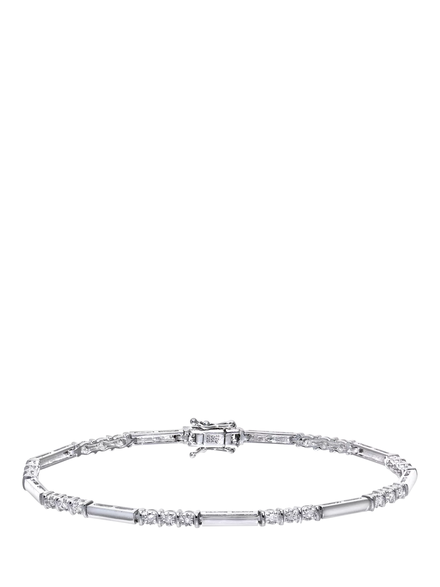 Mogul trilogy diamond bracelet 9ct white gold, UK version