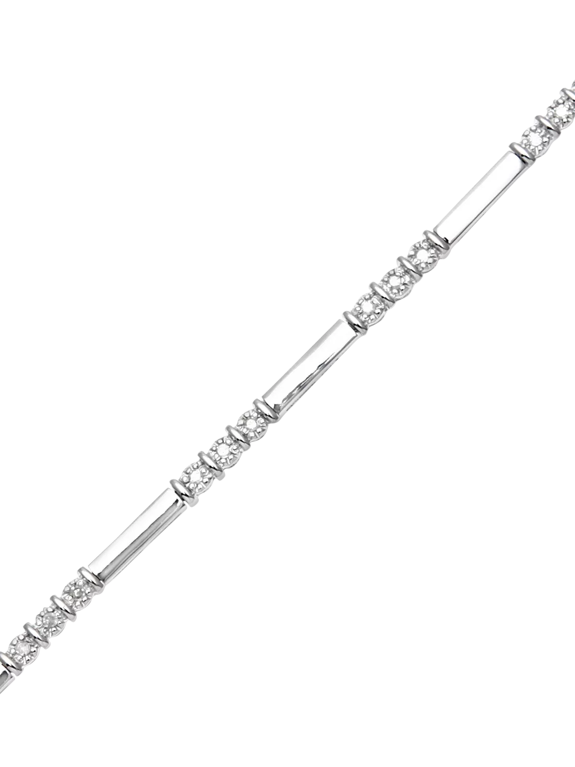 Mogul trilogy diamond bracelet 9ct white gold, UK version