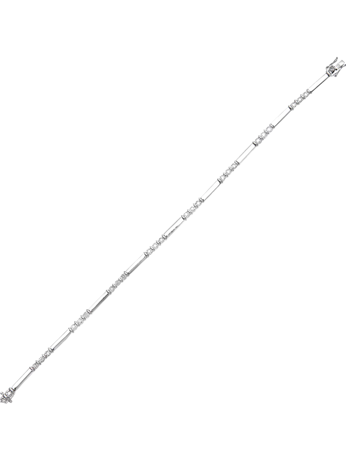 Mogul trilogy diamond bracelet 9ct white gold, UK version