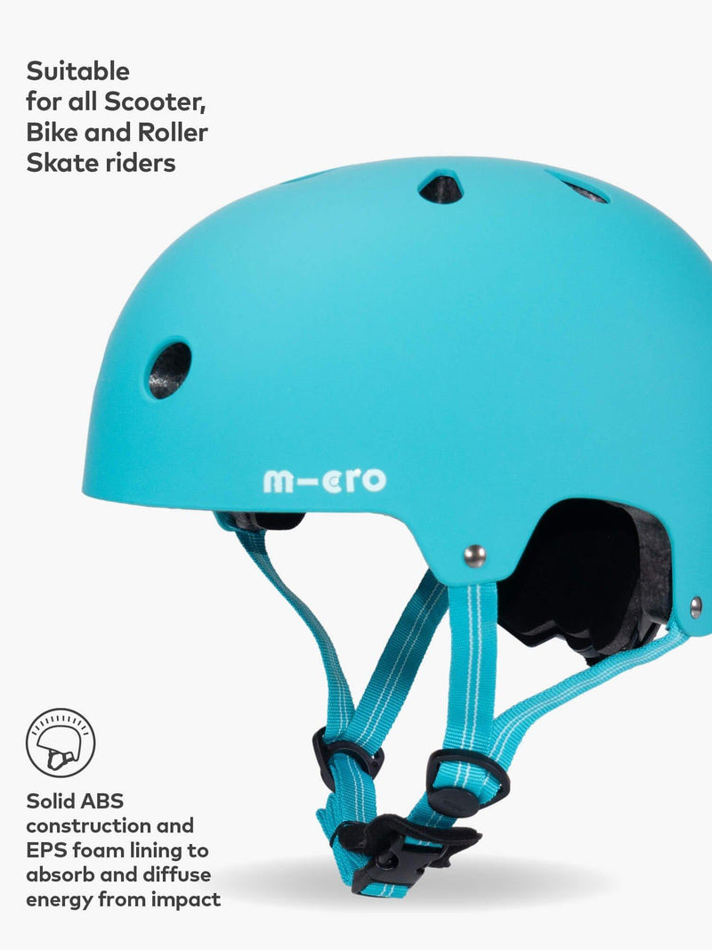 Micro Scooters kids helmet aqua (British brand)