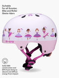 Micro Scooters kids safety helmet in pink - British product