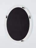 John Lewis hand-carved oval wall mirror white wash 70x50cm, UK version