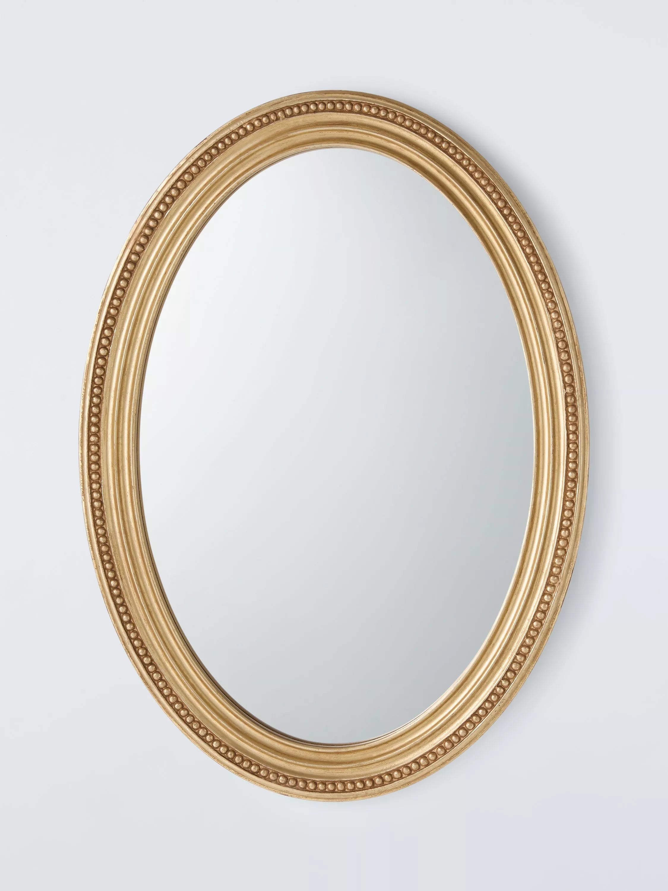 John Lewis oval wall mirror antique gold 50x70cm (British brand)
