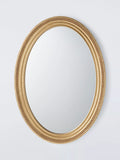John Lewis oval wall mirror antique gold 50x70cm (British brand)