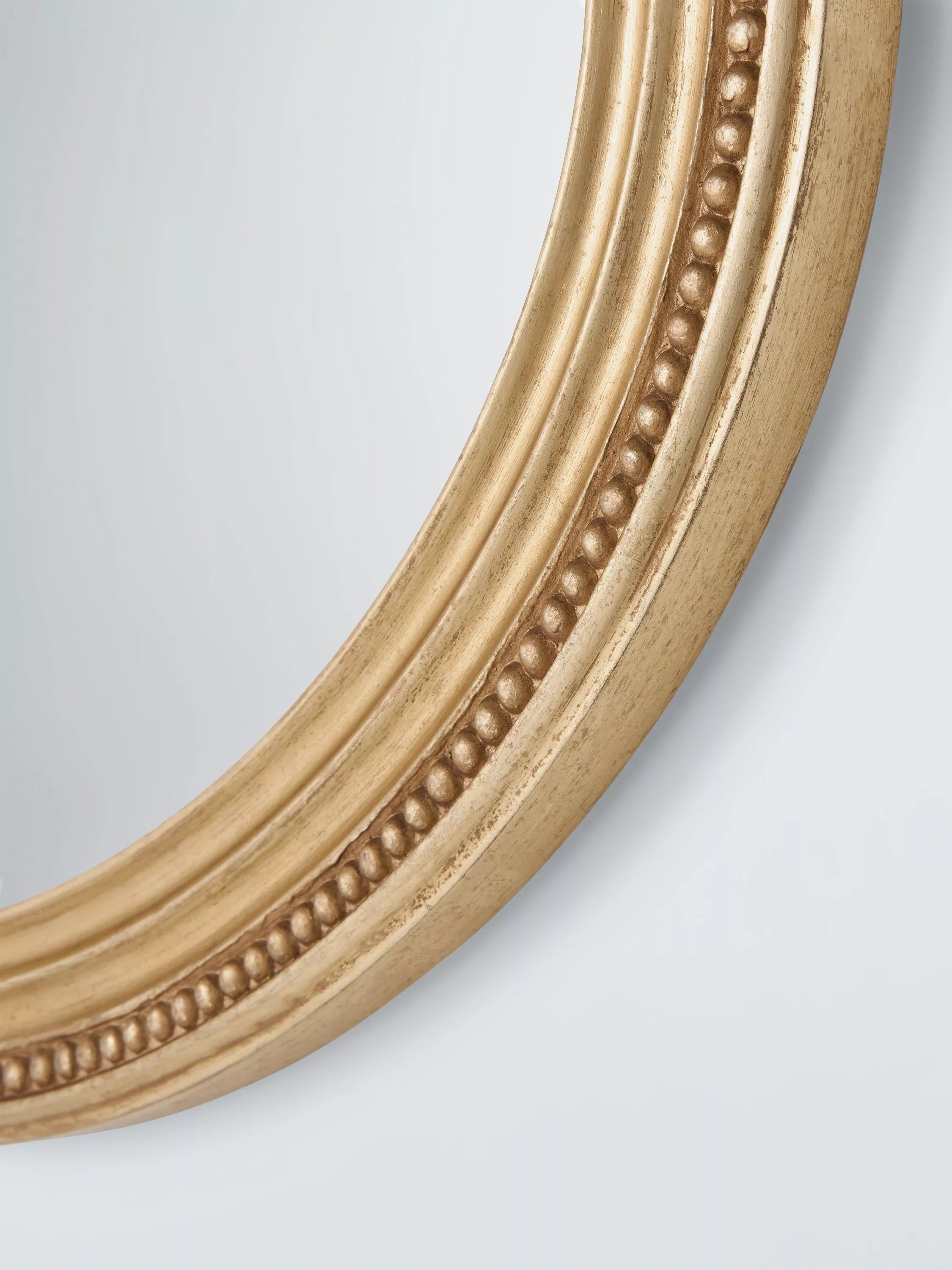 John Lewis oval wall mirror antique gold 50x70cm (British brand)