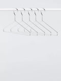 John Lewis chrome clothes hanger set of 5, imported from the UK