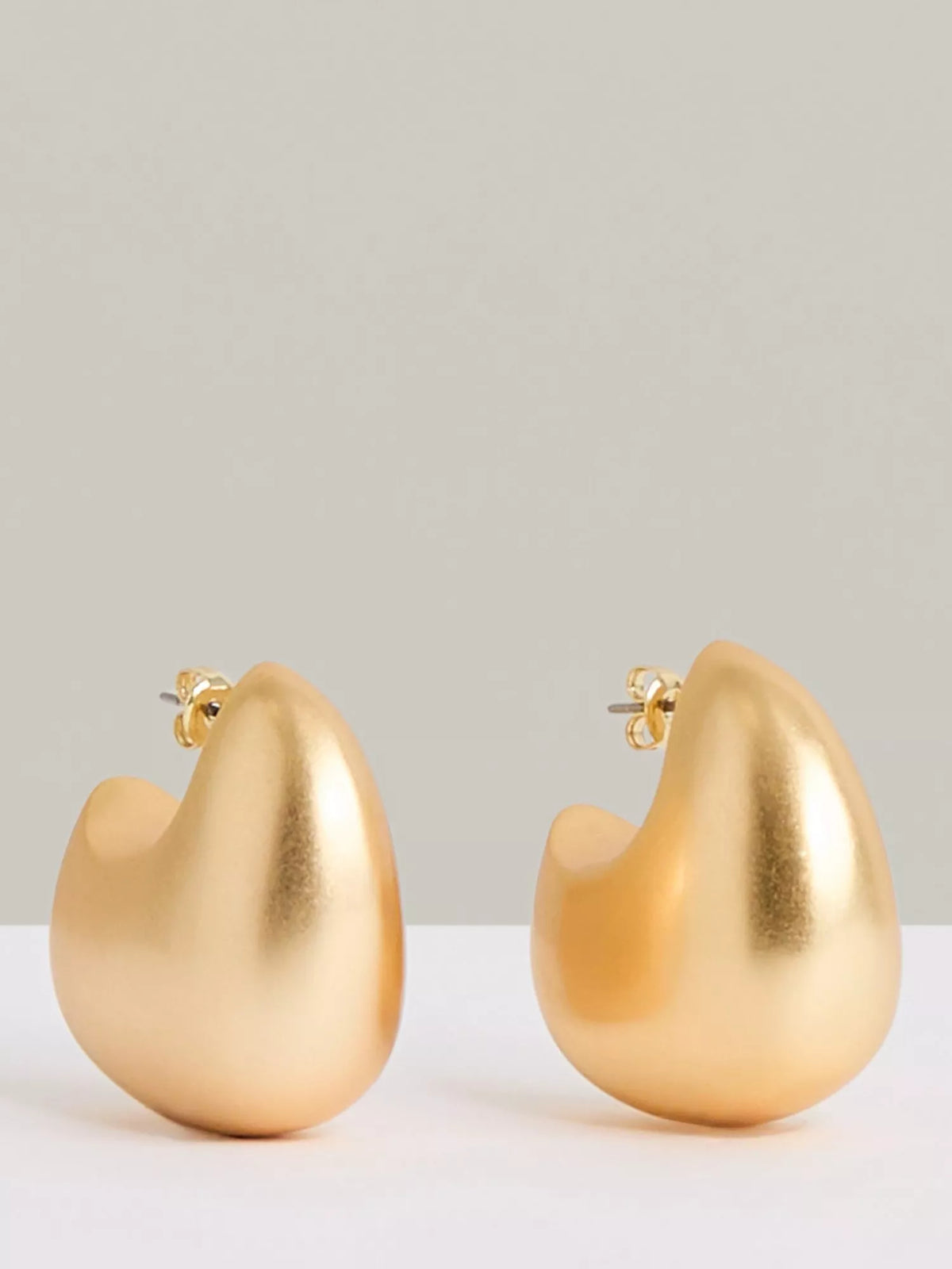 Reiss Calla Curve Scoop earrings, imported from the UK