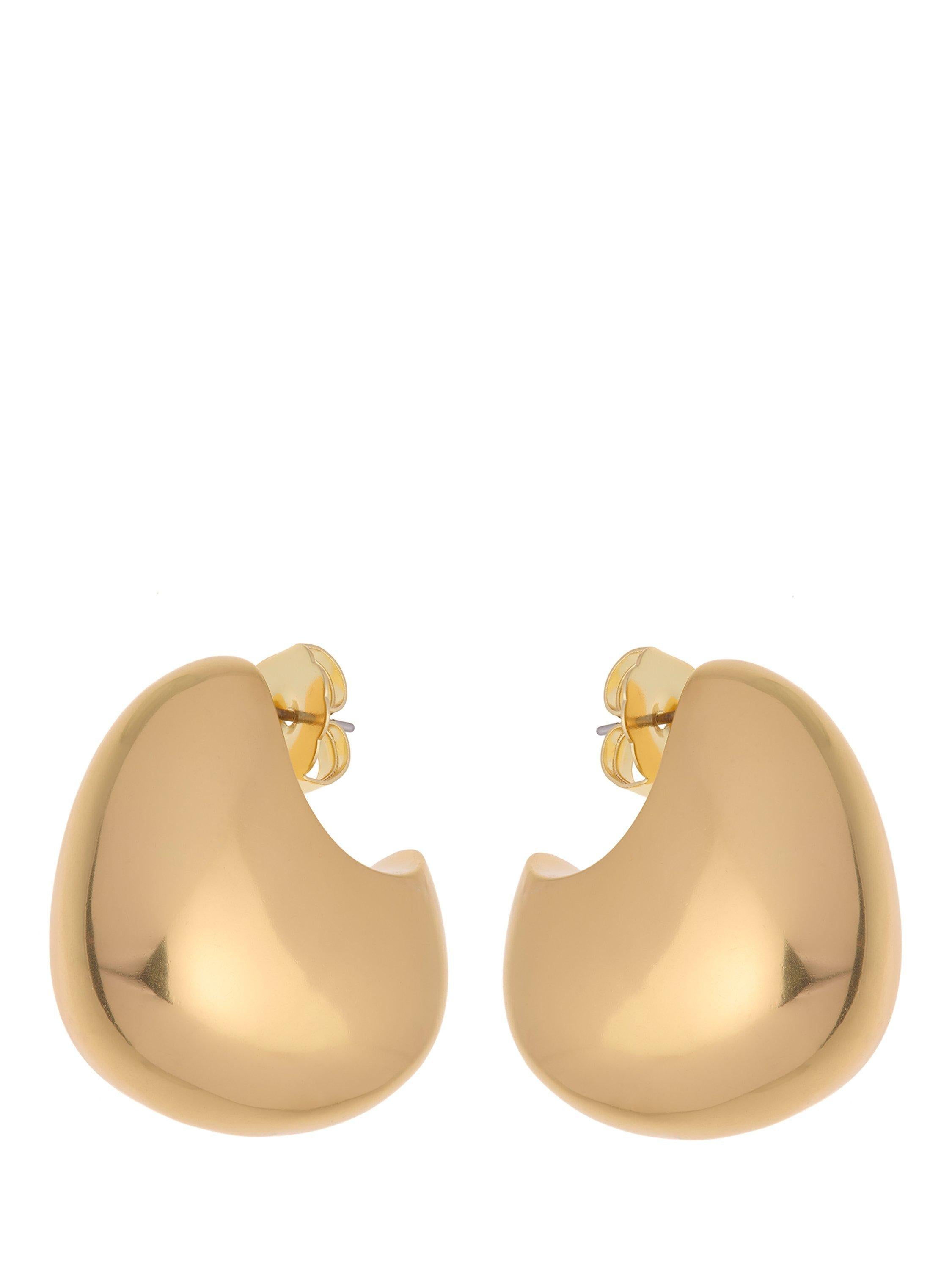Reiss Calla Curve Scoop earrings, imported from the UK