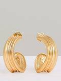 Reiss Flavia Fluid hoop earrings gold toned (British brand)